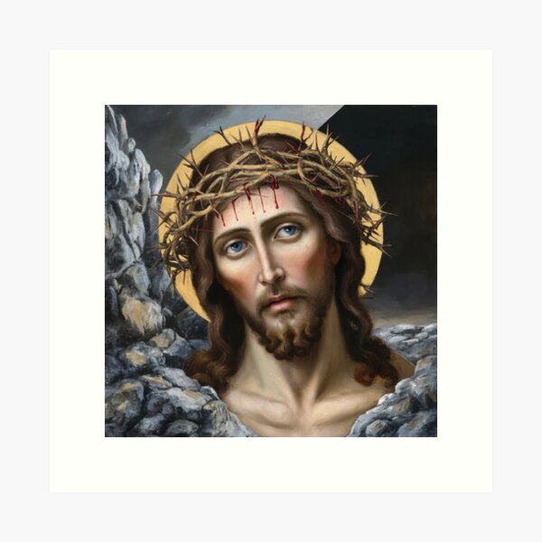 Item preview, "JESUS RESTORATION". OLDEST JESUS RESTORATION PAINTING  designed and sold by ChristianArt6.