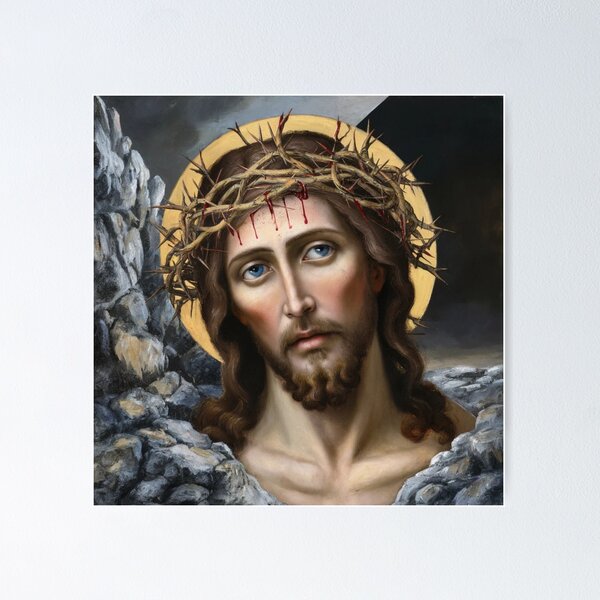 Item preview, "JESUS RESTORATION". OLDEST JESUS RESTORATION PAINTING  designed and sold by ChristianArt6.