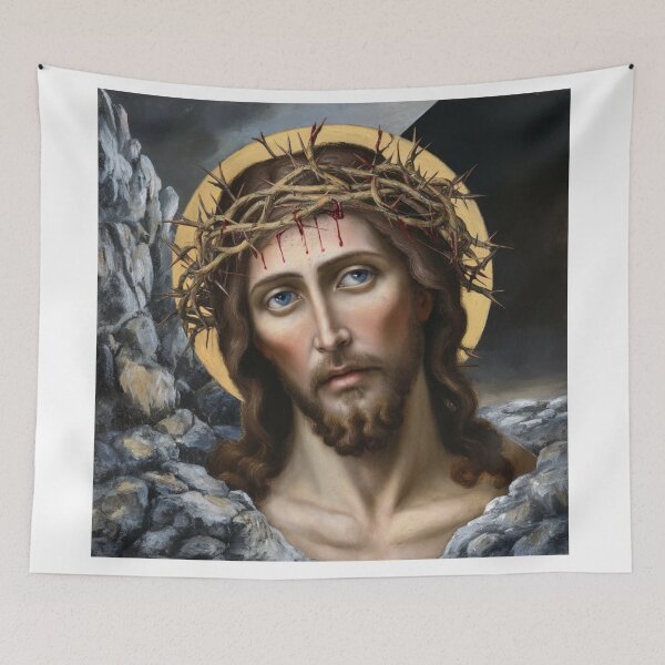 Item preview, "JESUS RESTORATION". OLDEST JESUS RESTORATION PAINTING  designed and sold by ChristianArt6.