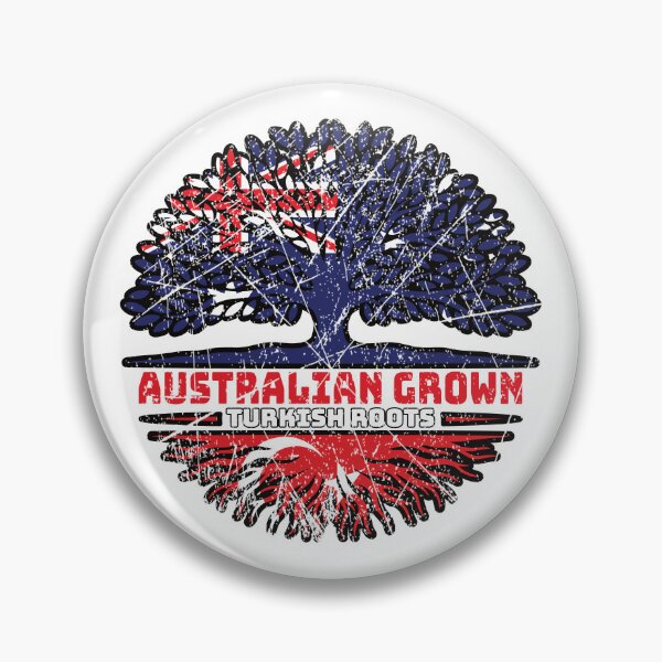 Item preview, Turkey Turkish Australian Australia Tree Roots Flag designed and sold by FlagX.