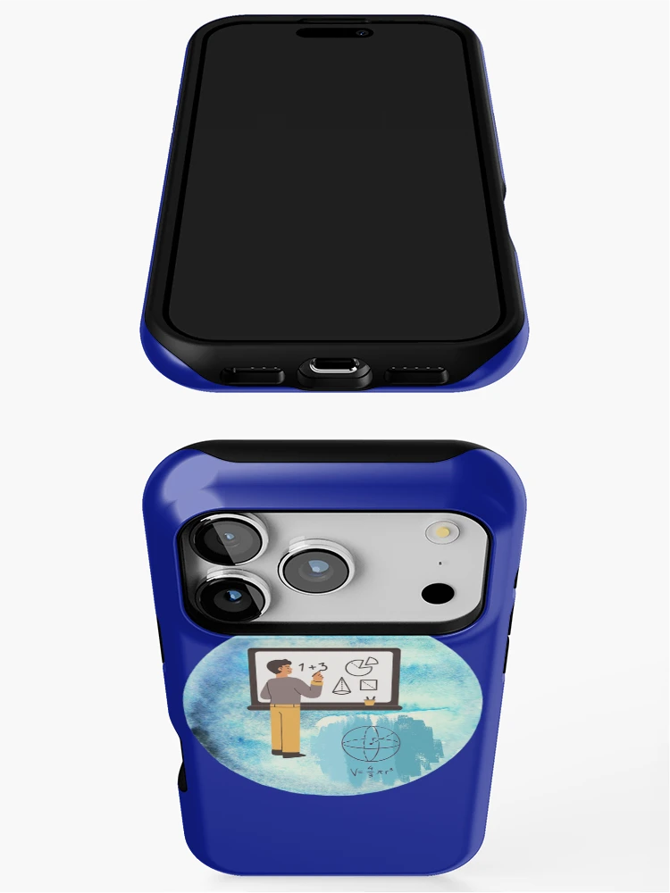 Thumbnail 3 of 4, iPhone Case, Abstract Planet Math designed and sold by DesignNebula.