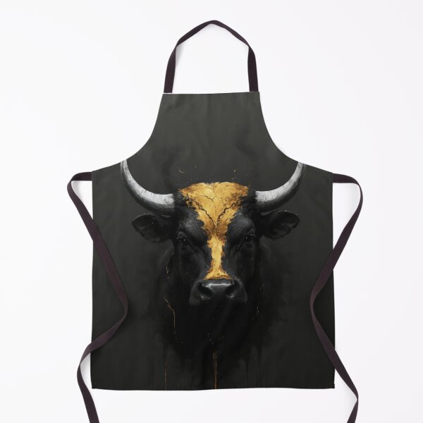 Item preview, Epic Bull portrait, Kintsugi inspired art designed and sold by ChaosEdits.