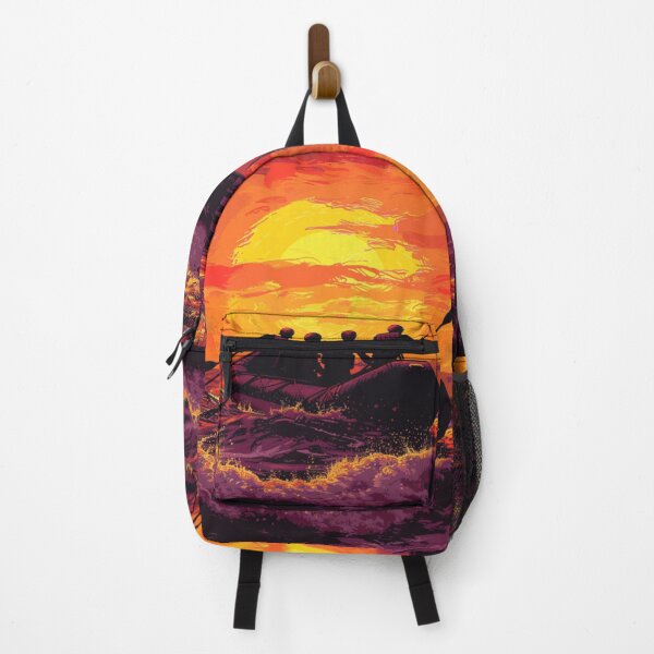 Item preview, Sunset gradient backdrop afters conquering challenging river Active Outdoors Inspired Art designed and sold by CDC40.