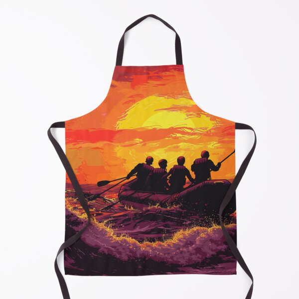 Item preview, Sunset gradient backdrop afters conquering challenging river Active Outdoors Inspired Art designed and sold by CDC40.