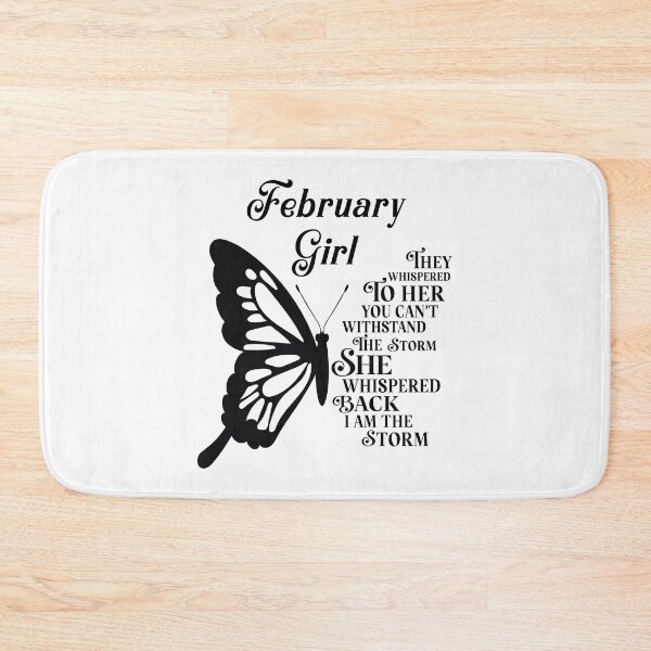 Item preview, February Girl - butterfly - they whispered to her you cant withstand the storm designed and sold by EvaAngel.