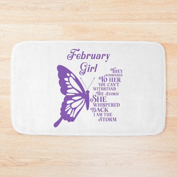 Item preview,  February Girl - purple butterfly - they whispered to her you cant withstand the storm designed and sold by EvaAngel.