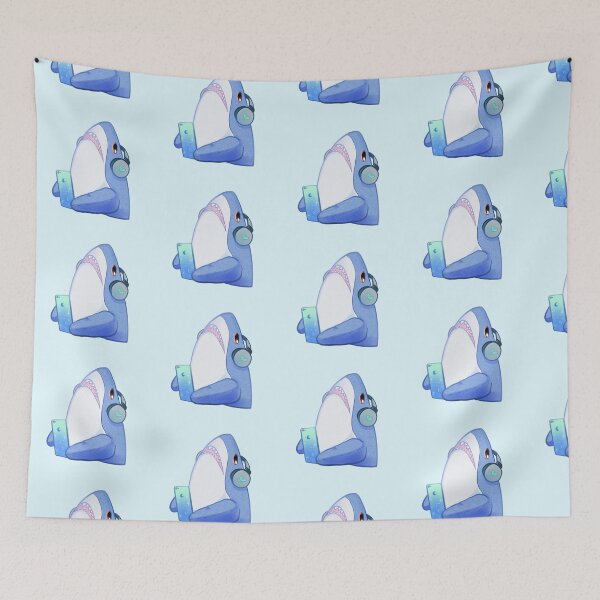 Item preview, IKEA shark designed and sold by viaellemoondust.