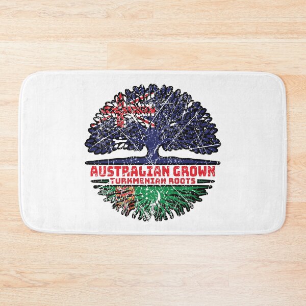 Item preview, Turkmenistan Turkmenian Australian Australia Tree Roots Flag designed and sold by FlagX.
