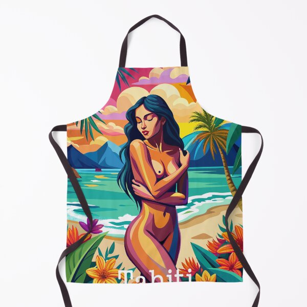 Aperçu de l'œuvre Fille Tahitienne sur la plage - Polynésie Française créée et vendue par BelleRiviera.