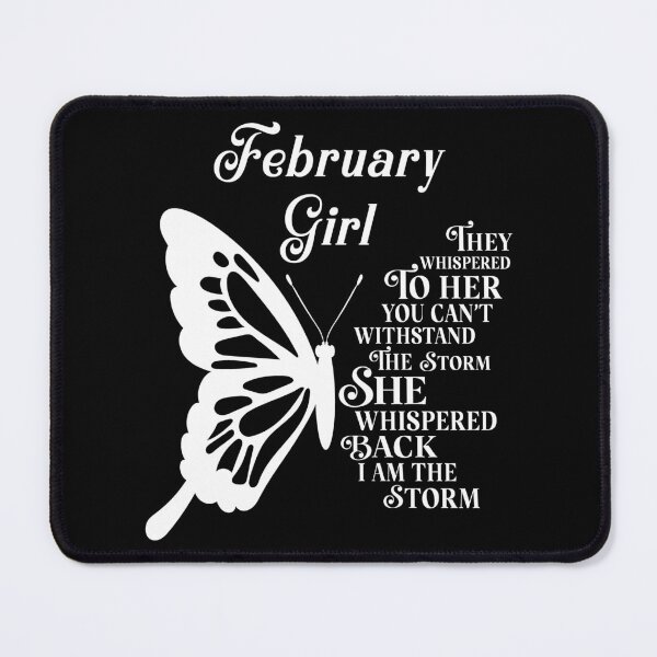 Item preview, February Girl - white butterfly - they whispered to her you cant withstand the storm designed and sold by EvaAngel.