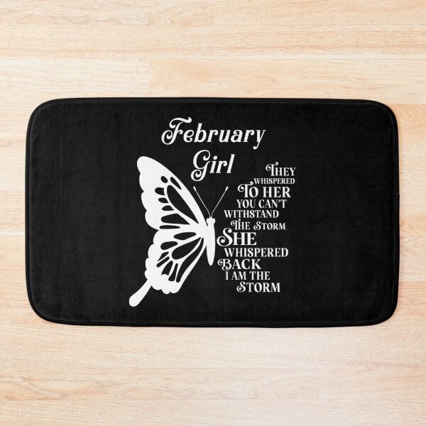 Item preview, February Girl - white butterfly - they whispered to her you cant withstand the storm designed and sold by EvaAngel.