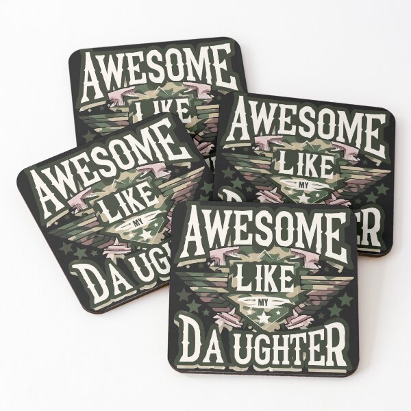 Item preview, Awesome Like My Army Military Daughter Fathers Day designed and sold by TomFrontierArt.