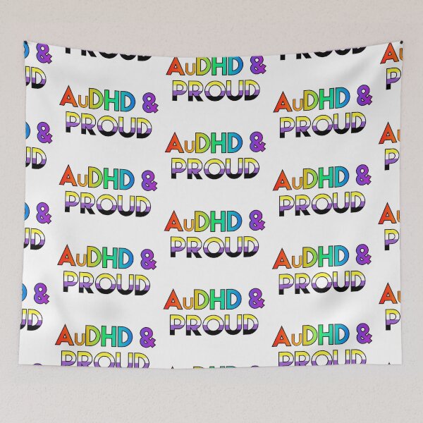 Item preview, AuDHD & proud - nonbinary designed and sold by ramsaybaggins.