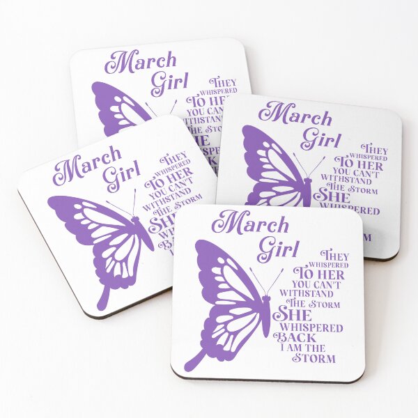 Item preview, March Girl - purple butterfly - they whispered to her you cant withstand the storm designed and sold by EvaAngel.