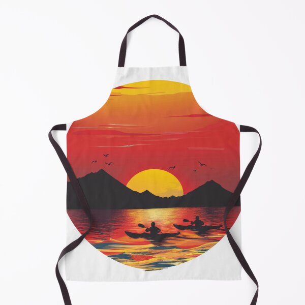 Item preview, Sunset gradient backdrop afters conquering challenging river Active Outdoors Inspired Art designed and sold by CDC40.