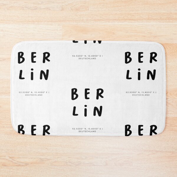 Item preview, Berlin | Typography Design | Design Map Coordinates designed and sold by RM-Journey.