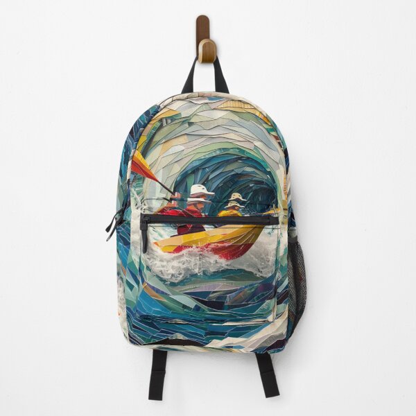 Item preview, Rafters tackling swirling waters geometric patterns Active Outdoors Inspired Art designed and sold by CDC40.