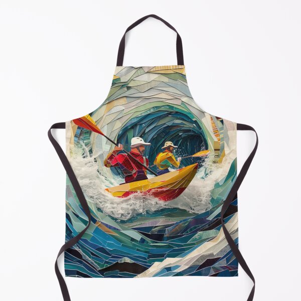 Item preview, Rafters tackling swirling waters geometric patterns Active Outdoors Inspired Art designed and sold by CDC40.