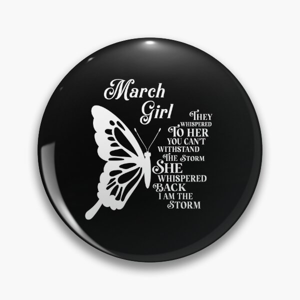 Item preview, March Girl - white butterfly - they whispered to her you cant withstand the storm designed and sold by EvaAngel.
