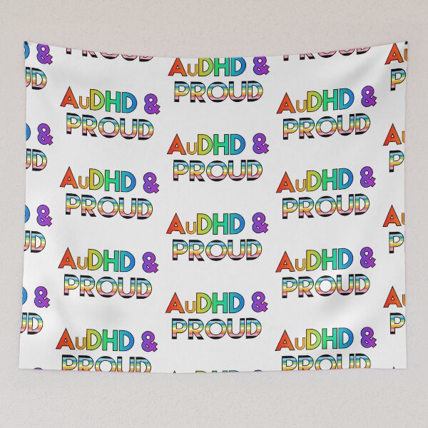Item preview, AuDHD & proud - queer designed and sold by ramsaybaggins.