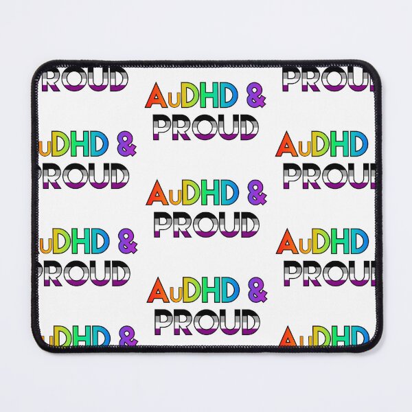 Item preview, AuDHD & proud - asexual designed and sold by ramsaybaggins.