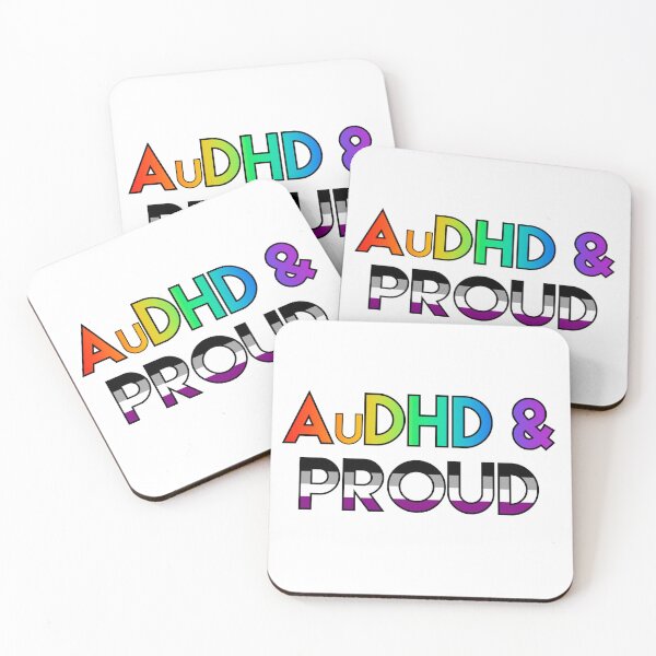 Item preview, AuDHD & proud - asexual designed and sold by ramsaybaggins.