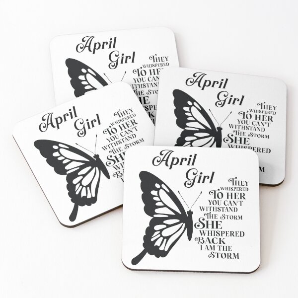 Item preview, April Girl - butterfly - they whispered to her you cant withstand the storm designed and sold by EvaAngel.