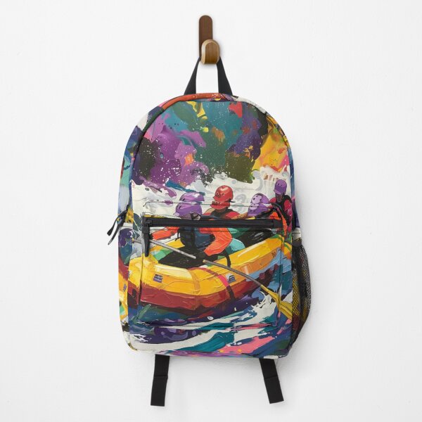 Item preview, Abstract depiction rafters navigating rapids Active Outdoors Inspired Art designed and sold by CDC40.