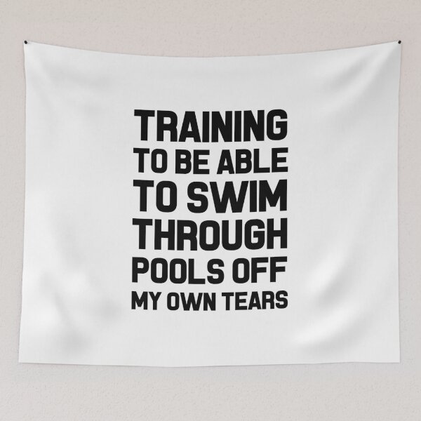 Item preview, TRAINING TO BE ABLE TO SWIM THROUGH POOLS OFF MY OWN TEARS diving underwater scuba fall rise motivation quotes leader life fun cool gifts   designed and sold by Mad Over Store.