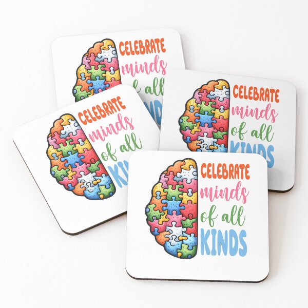 Item preview, Celebrate Minds of All Kinds, Autism Awareness, Inclusion Neurodiversity Special Ed Advocate designed and sold by behindthefacts.
