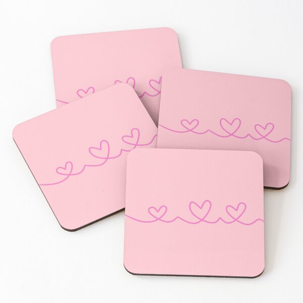 Item preview, Linear design of hearts (pink version) designed and sold by Mr-M-2000.