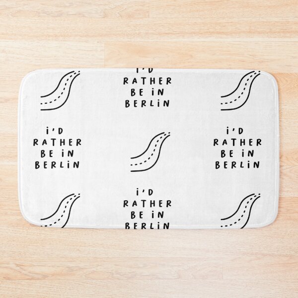 Item preview, I'd Rather be in Berlin | Typography Design | Minimalist Aesthetic designed and sold by RM-Journey.
