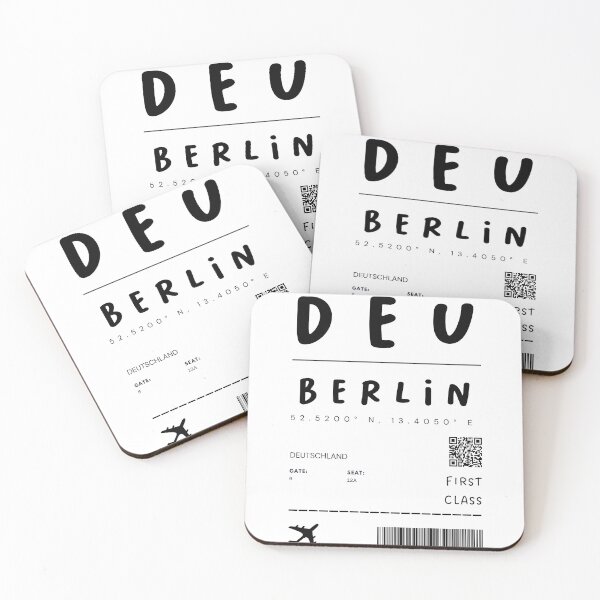 Item preview, Berlin | Plane Ticket Design | Traveling | Tourists designed and sold by RM-Journey.