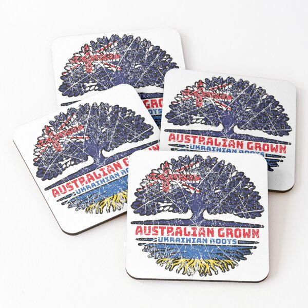 Item preview, Ukraine Ukrainian Australian Australia Tree Roots Flag designed and sold by FlagX.