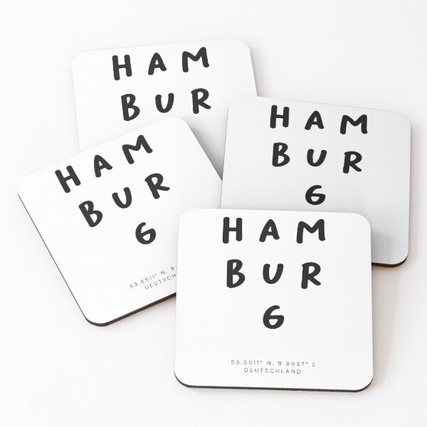 Item preview, Hamburg | Typography Design | Design Map Coordinates designed and sold by RM-Journey.