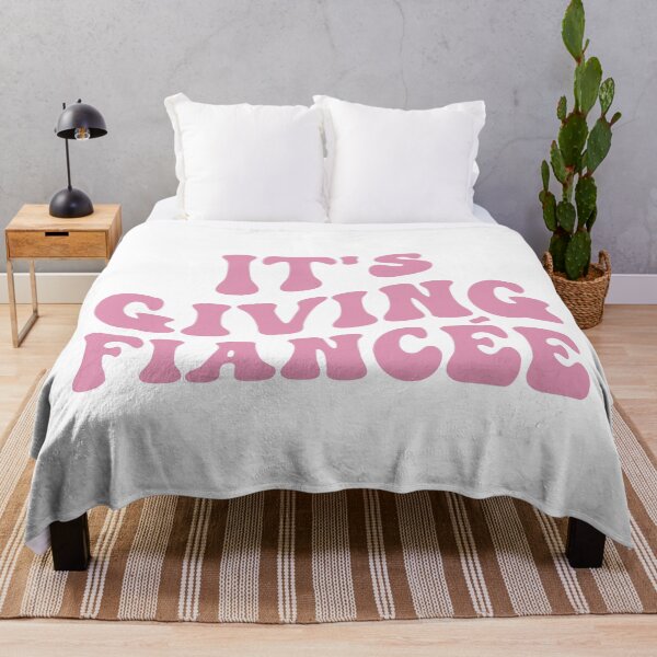 Item preview, It's Giving Fiancée - Wavy Groovy Pink designed and sold by My Sweet Engagement.
