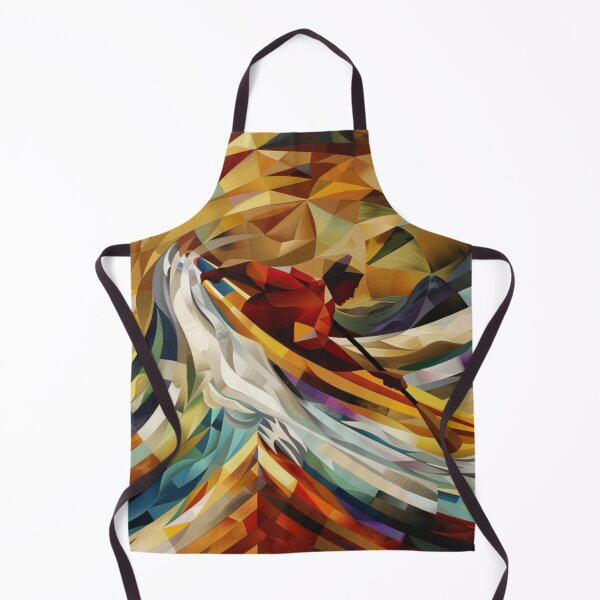 Item preview, Rafters tackling swirling waters geometric patterns Active Outdoors Inspired Art designed and sold by CDC40.