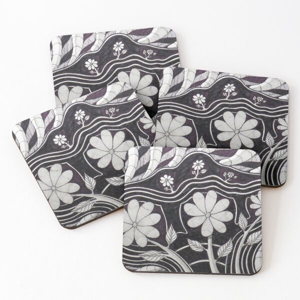 Item preview, 338 - FLORAL DESIGN - 06 - DAVE EDWARDS -  INK - 2024 designed and sold by BLYTHART.