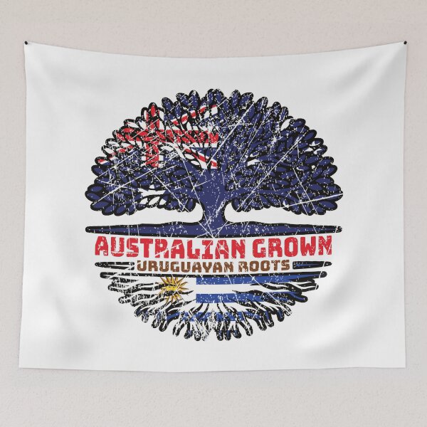 Item preview, Uruguay Uruguayan Australian Australia Tree Roots Flag designed and sold by FlagX.