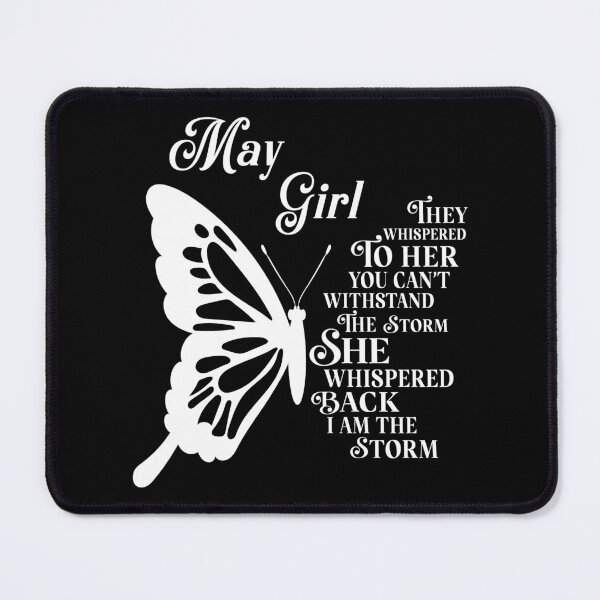 Item preview, May Girl - white butterfly - they whispered to her you cant withstand the storm designed and sold by EvaAngel.
