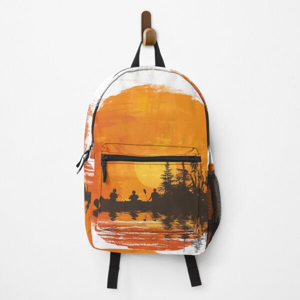 Item preview, Sunset gradient backdrop afters conquering challenging river Active Outdoors Inspired Art designed and sold by CDC40.