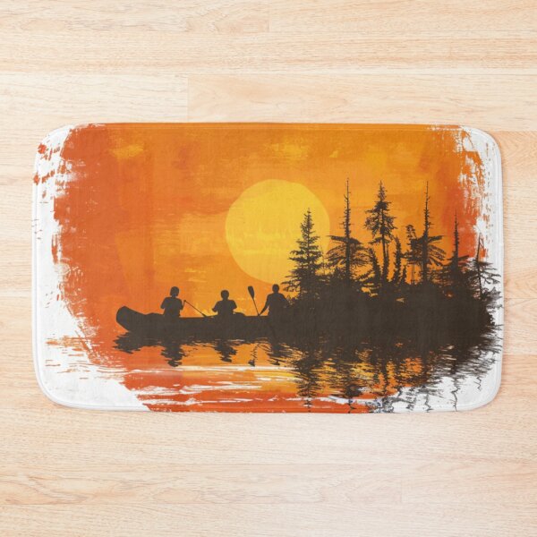 Item preview, Sunset gradient backdrop afters conquering challenging river Active Outdoors Inspired Art designed and sold by CDC40.