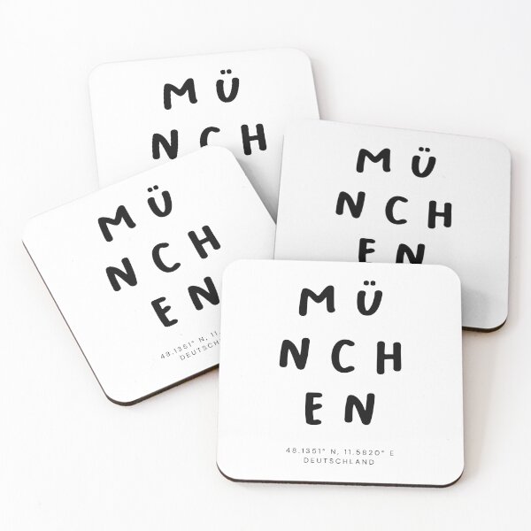 Item preview, München | Typography Design | Design Map Coordinates designed and sold by RM-Journey.