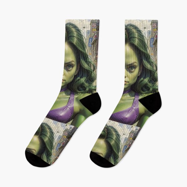 Item preview, Green Anime Mutant Alien Superhero Girl designed and sold by TheArtOfPat.
