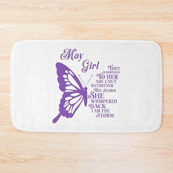 Item preview, May Girl - purple butterfly - they whispered to her you cant withstand the storm designed and sold by EvaAngel.