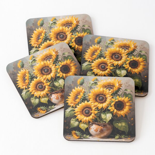 Item preview, Sunflowers In Oil Painting Style. Bouquet Of Sunflowers. designed and sold by Adelberton.