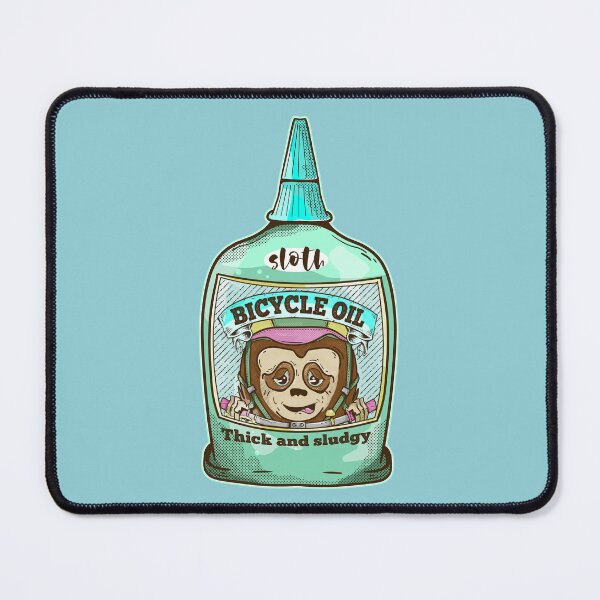 Item preview, Sloth bicycle oil designed and sold by piedaydesigns.