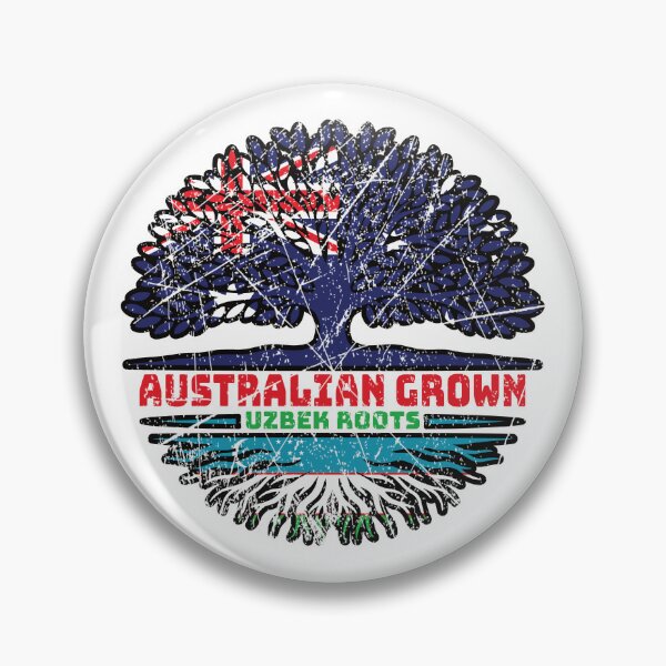 Item preview, Uzbekistan Uzbek Uzbeg Usbeg Australian Australia Tree Roots Flag designed and sold by FlagX.