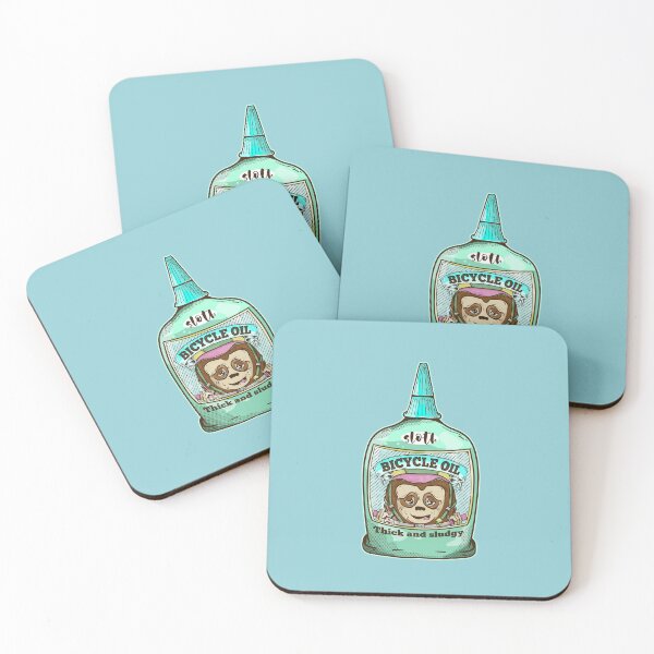Item preview, Sloth bicycle oil designed and sold by piedaydesigns.