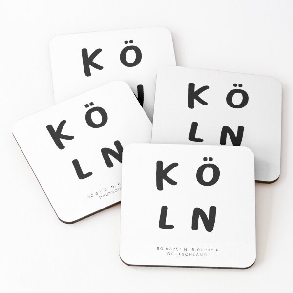 Item preview, Köln | Typography Design | Design Map Coordinates designed and sold by RM-Journey.